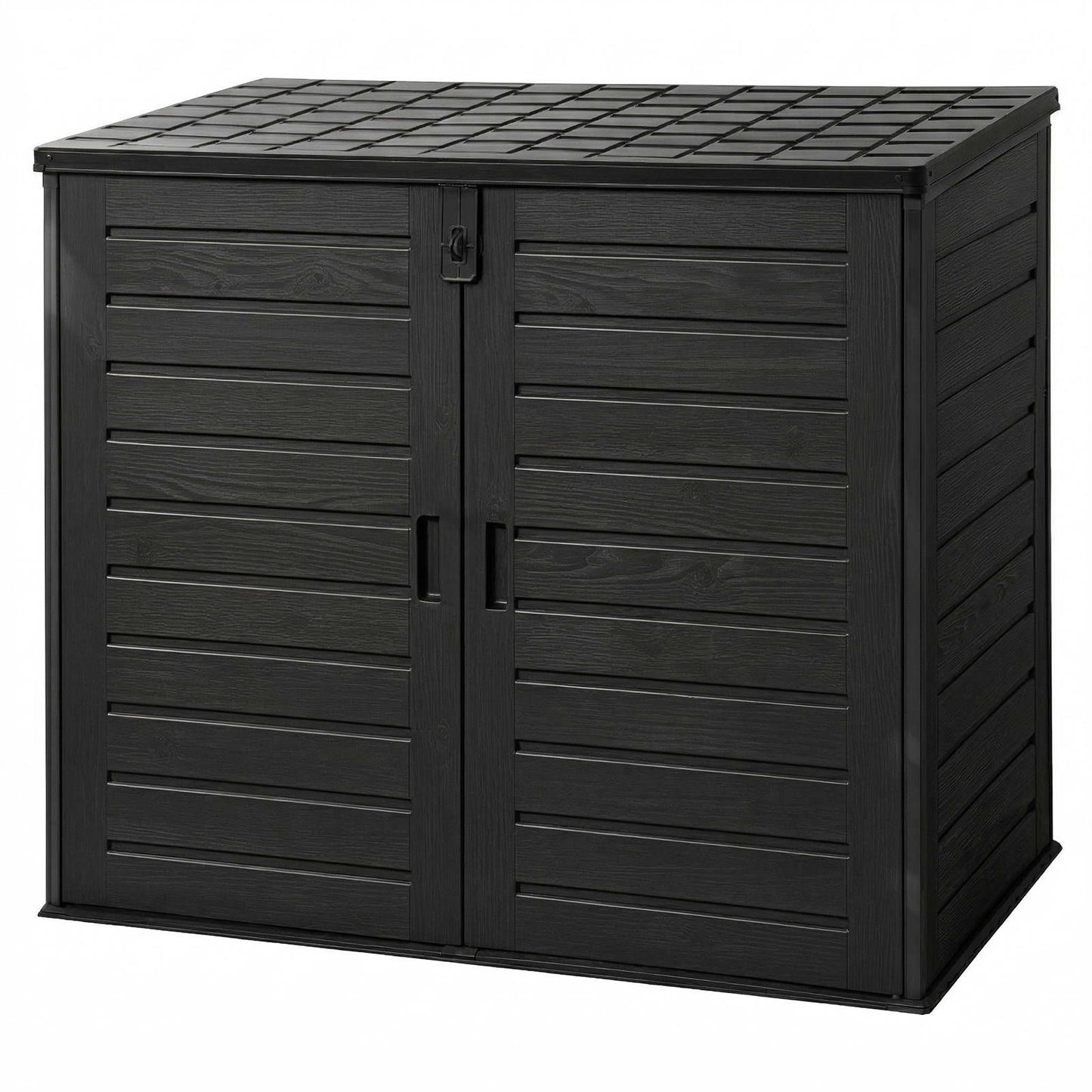 Gardeon Outdoor Storage Box 1170L Container Lockable Cabinet Tool Organizer Shed Black OSB-1170L-ABK