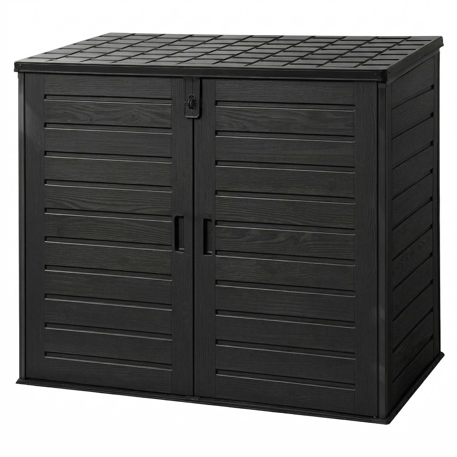 Gardeon Outdoor Storage Box 1170L Container Lockable Cabinet Tool Organizer Shed Black OSB-1170L-ABK