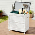 Gardeon 159L Outdoor Storage Box Stackable Cupboard Camping Organizer Wheels OSB-159L-WHEEL-BE