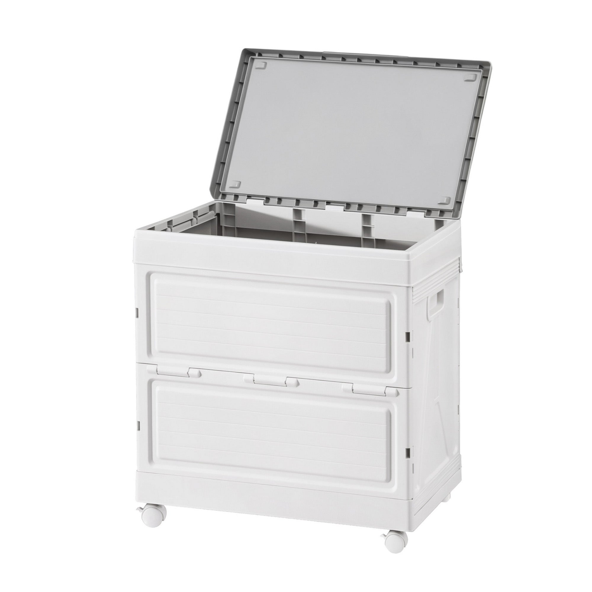 Gardeon 159L Outdoor Storage Box Stackable Cupboard Camping Organizer Wheels OSB-159L-WHEEL-BE