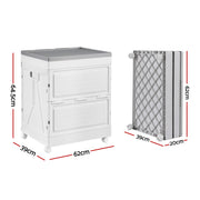 Gardeon 159L Outdoor Storage Box Stackable Cupboard Camping Organizer Wheels OSB-159L-WHEEL-BE
