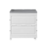 Gardeon 159L Outdoor Storage Box Stackable Cupboard Camping Organizer Wheels OSB-159L-WHEEL-BE