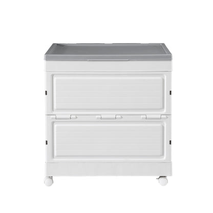 Gardeon 159L Outdoor Storage Box Stackable Cupboard Camping Organizer Wheels OSB-159L-WHEEL-BE
