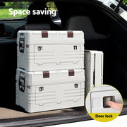 Gardeon 40L Outdoor Storage Box Foldable Camping Collapsible Bins Organizer OSB-40L-FD-BE