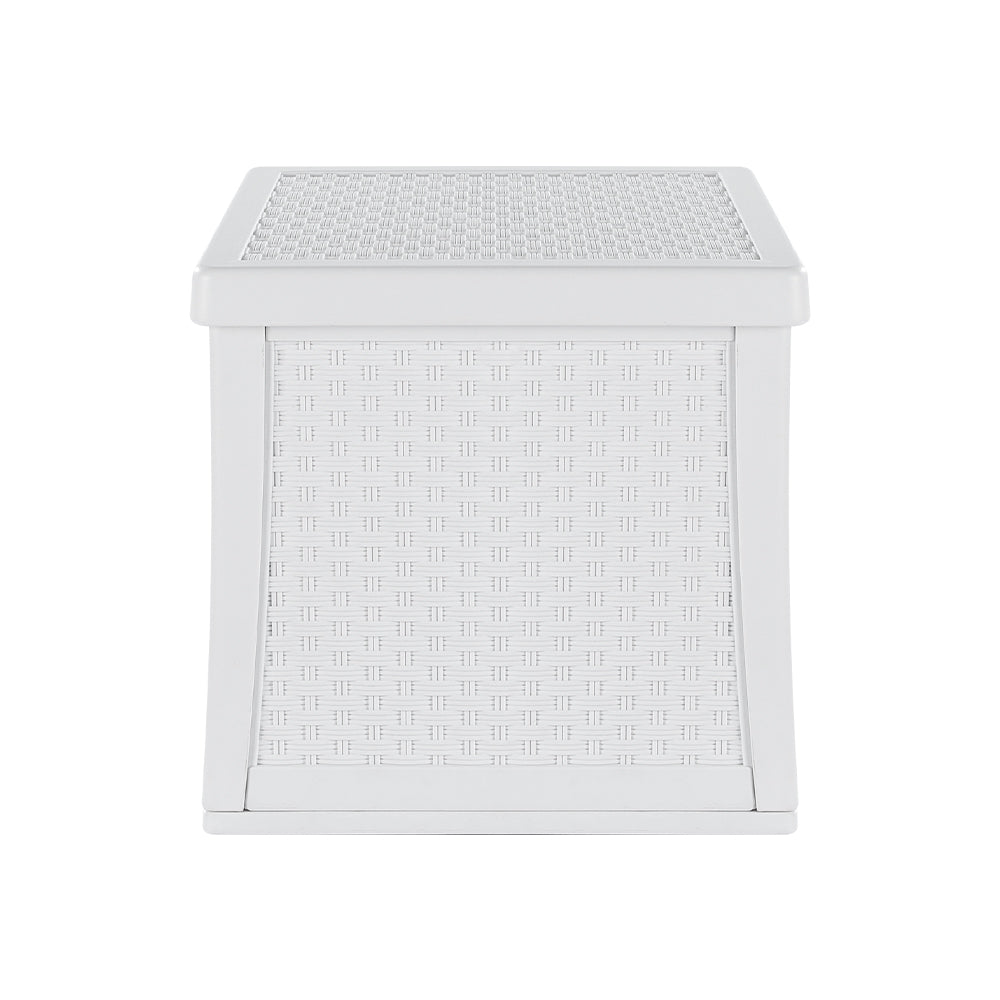 Gardeon Outdoor Storage Box 56L Container Lockable Indoor Garden Toy Tool Shed OSB-56L-WH