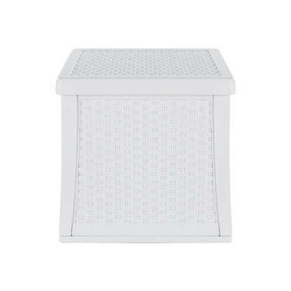 Gardeon Outdoor Storage Box 56L Container Lockable Indoor Garden Toy Tool Shed OSB-56L-WH