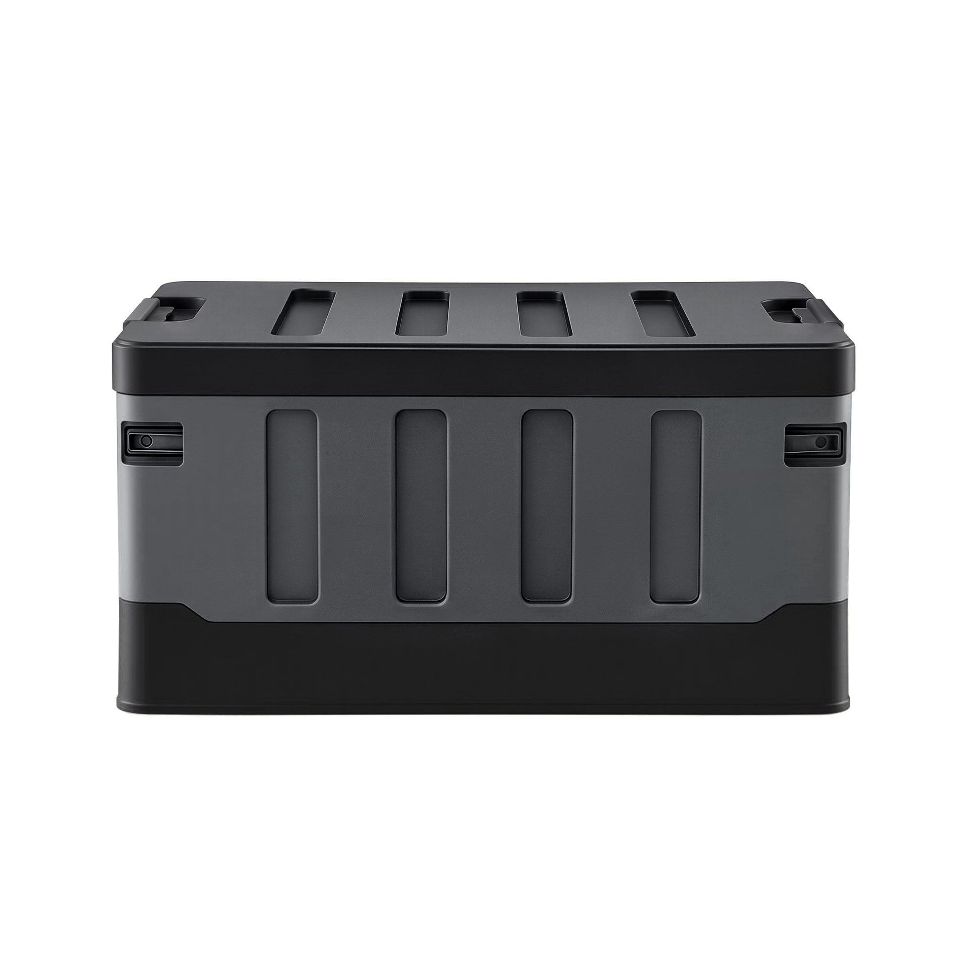 Gardeon Collapsible Outdoor Storage Box 60L Stackable Folding Camping Organizer Black OSB-60L-STR-BK