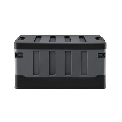 Gardeon Collapsible Outdoor Storage Box 60L Stackable Folding Camping Organizer Black OSB-60L-STR-BK
