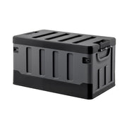 Gardeon Collapsible Outdoor Storage Box 60L Stackable Folding Camping Organizer Black