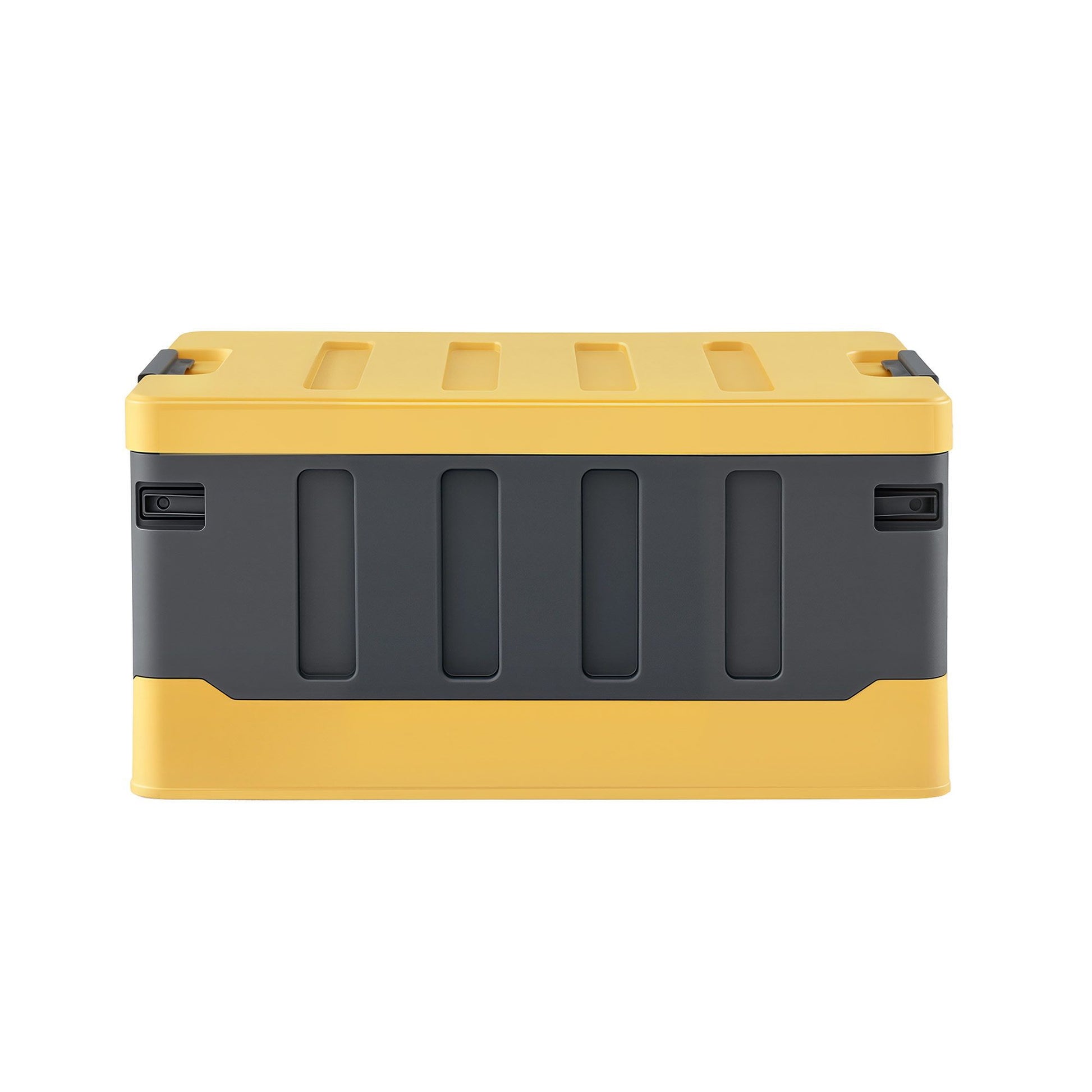 Gardeon Collapsible Outdoor Storage Box 60L Stackable Folding Camping Organizer Yellow OSB-60L-STR-YE