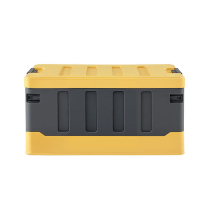 Gardeon Collapsible Outdoor Storage Box 60L Stackable Folding Camping Organizer Yellow OSB-60L-STR-YE