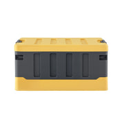 Gardeon Collapsible Outdoor Storage Box 60L Stackable Folding Camping Organizer Yellow