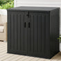 Gardeon Outdoor Storage Box 775L Container Lockable Cabinet Tool Organizer Shed Black OSB-775L-ABK