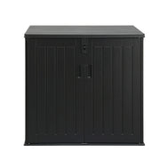 Gardeon Outdoor Storage Box 775L Container Lockable Cabinet Tool Organizer Shed Black OSB-775L-ABK