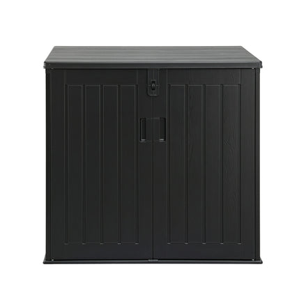 Gardeon Outdoor Storage Box 775L Container Lockable Cabinet Tool Organizer Shed Black OSB-775L-ABK