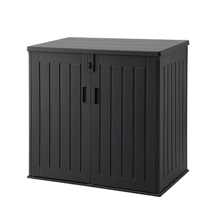 Gardeon Outdoor Storage Box 775L Container Lockable Cabinet Tool Organizer Shed Black OSB-775L-ABK