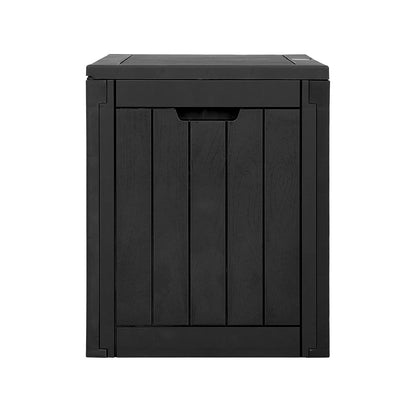 Gardeon Outdoor Storage Box 118L Container Lockable Garden Toy Tool Shed Black OSB-C-118L-BK