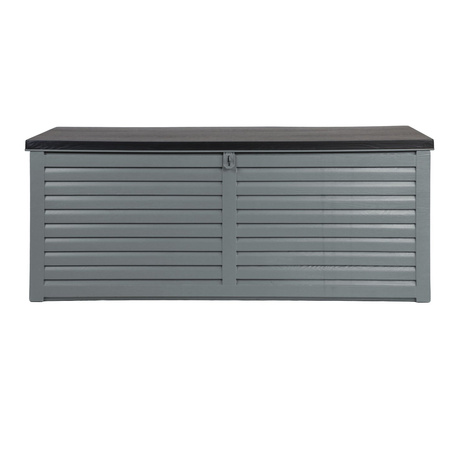 Gardeon Outdoor Storage Box 390L Container Lockable Garden Bench Tools Toy Shed Black OSB-S390-BK