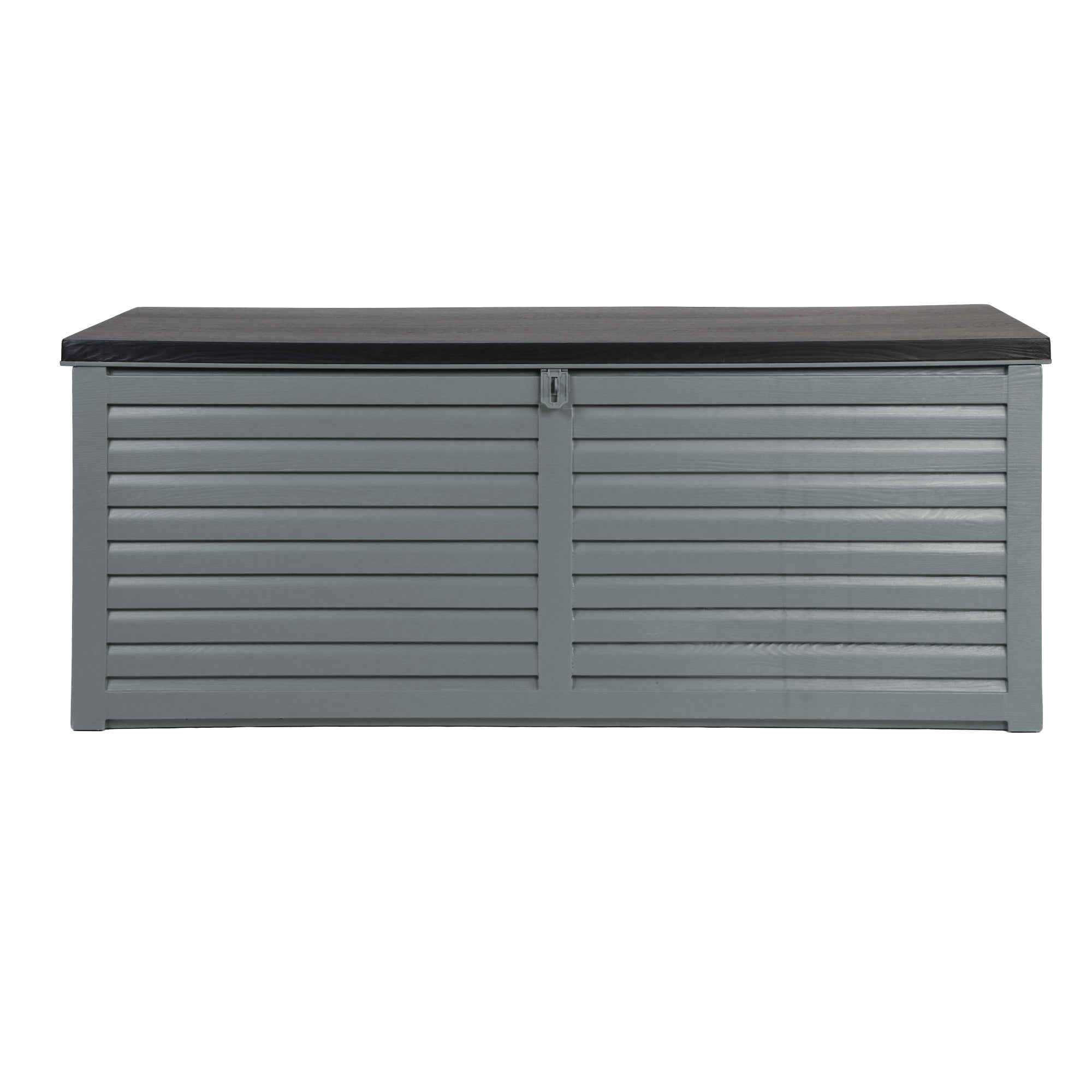 Gardeon Outdoor Storage Box 390L Container Lockable Garden Bench Tools Toy Shed Black OSB-S390-BK