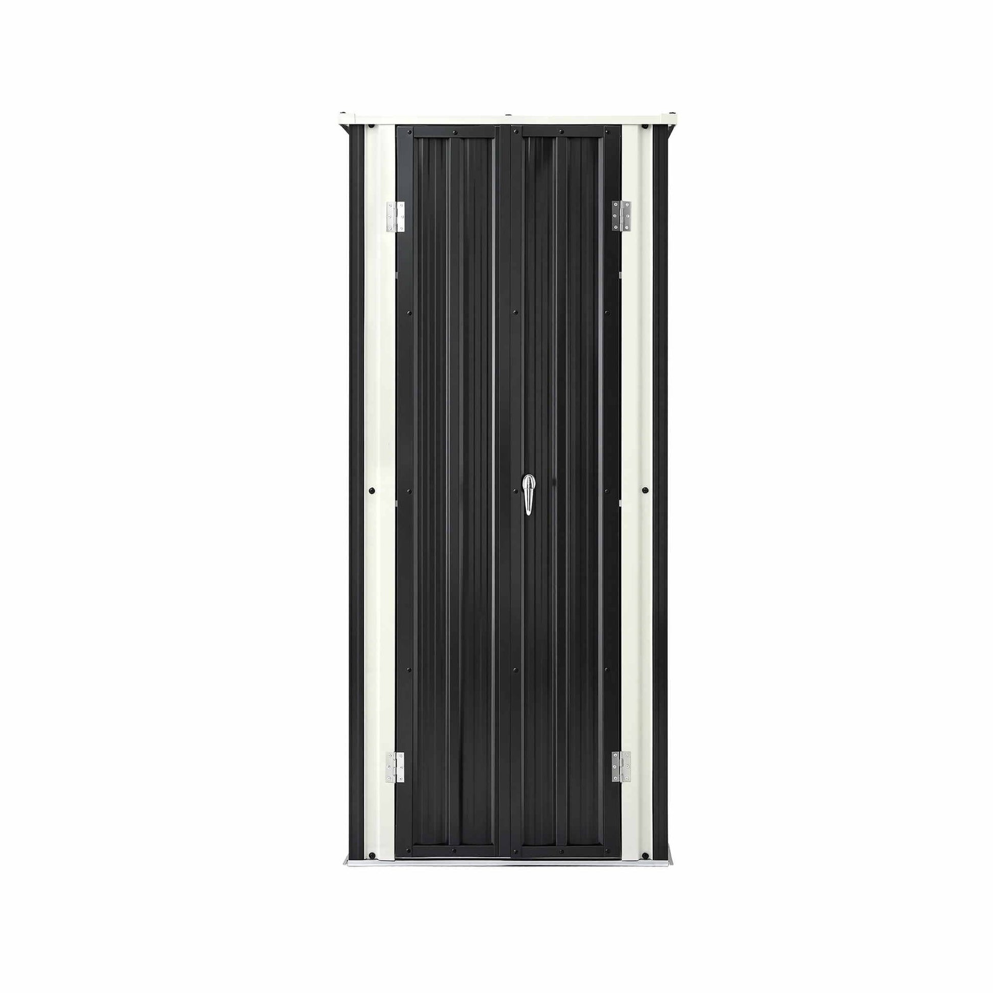 Gardeon Outdoor Storage Cabinet Garden Shed Tool Lockable Cupboard Steel Adjustable Shelves OSC-CABI-SL-BK