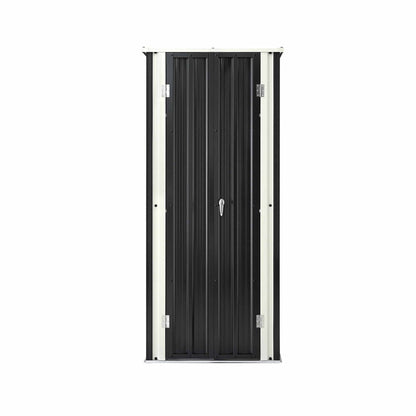 Gardeon Outdoor Storage Cabinet Garden Shed Tool Lockable Cupboard Steel Adjustable Shelves OSC-CABI-SL-BK
