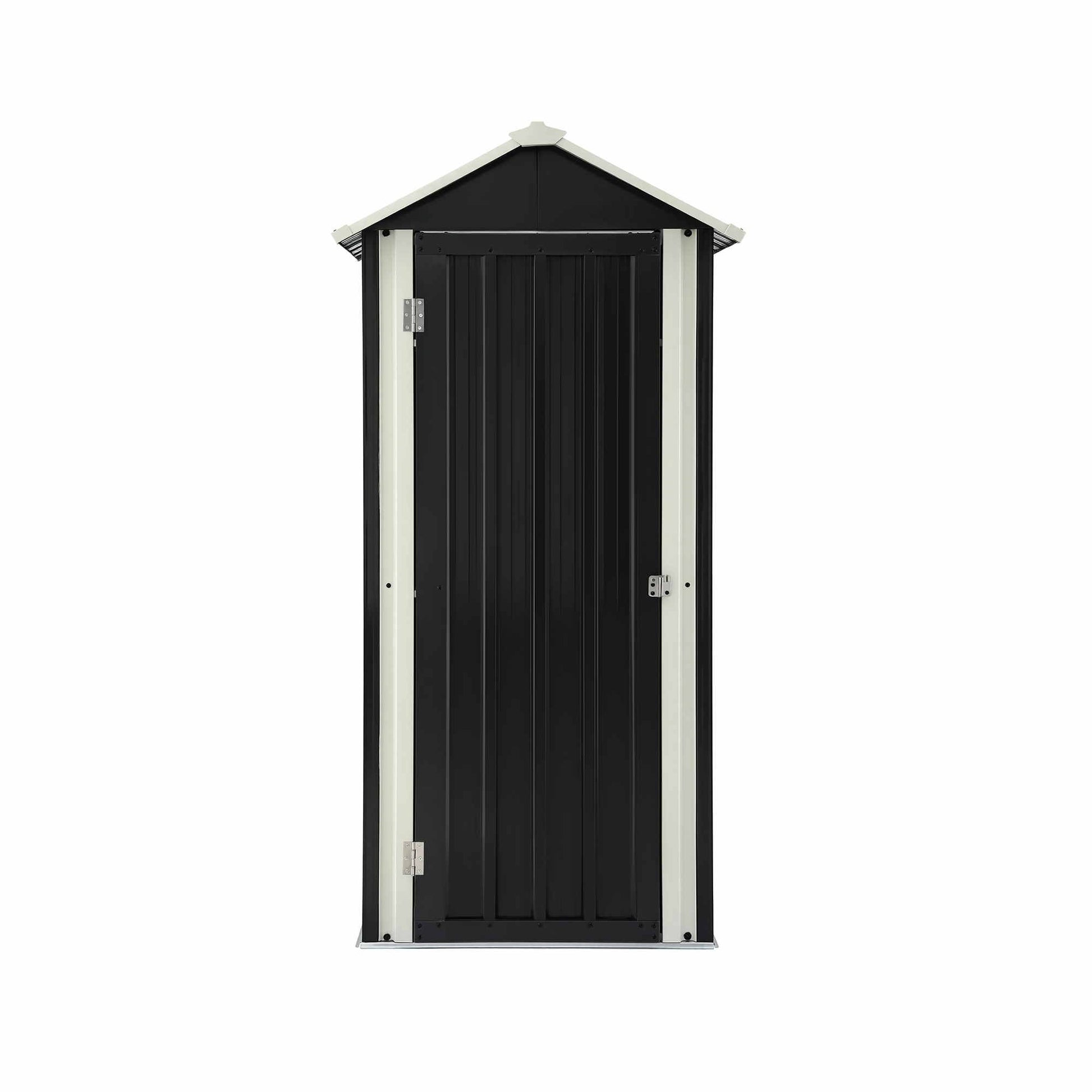 Gardeon Outdoor Storage Cabinet Garden Shed Steel Tool Lockable Cupboard Adjustable Shelves OSC-CABI-SL-ROOF-BK