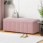 Artiss Storage Ottoman Blanket Box 103cm Velvet Pink OTM-8101-VEL-PK