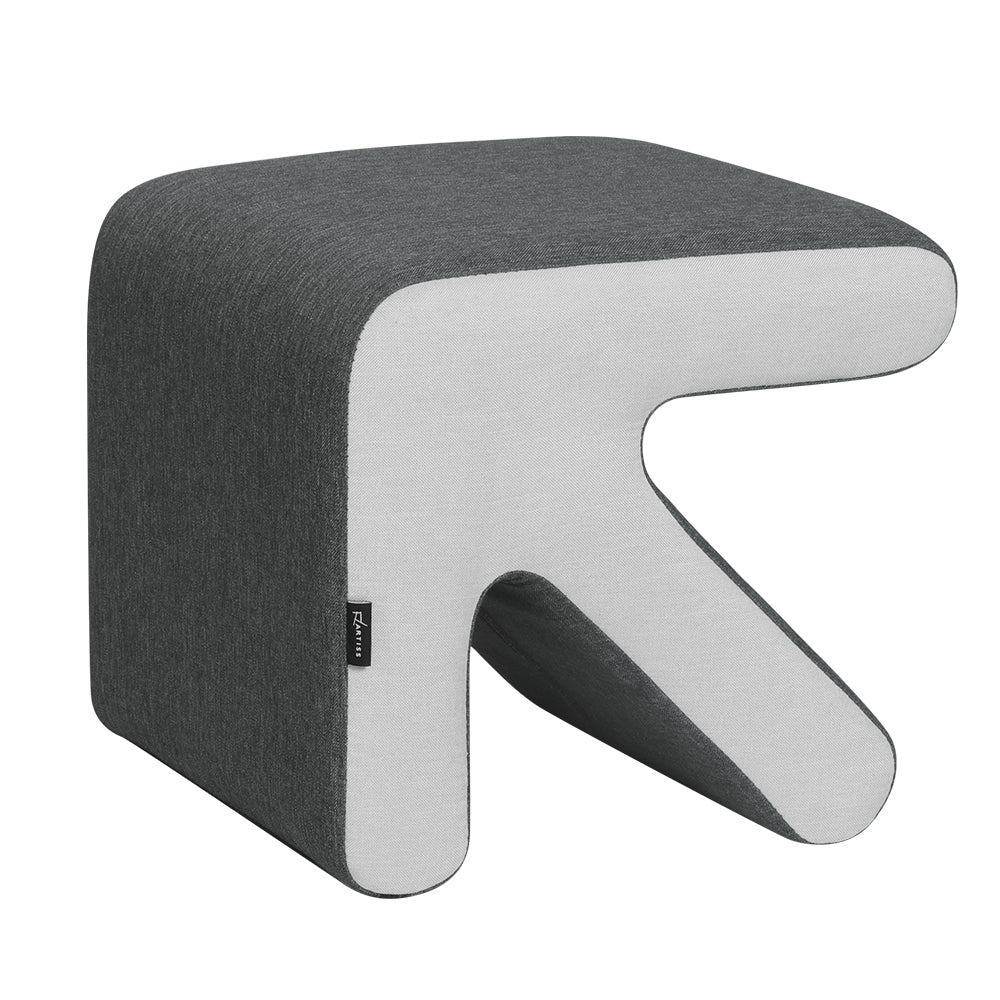 Artiss Ottoman Foot Stool Arrow Linen Grey OTM-ARROW-LINEN-GY
