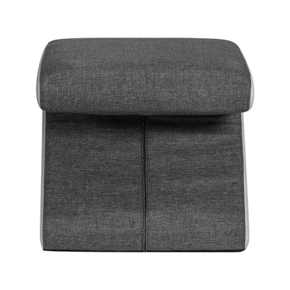 Artiss Ottoman Foot Stool Arrow Linen Grey OTM-ARROW-LINEN-GY