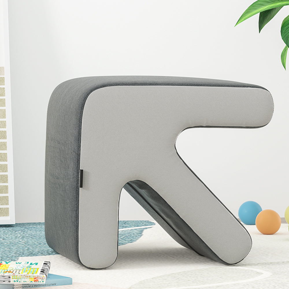 Artiss Ottoman Foot Stool Arrow Linen Grey OTM-ARROW-LINEN-GY