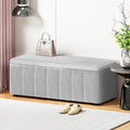 Artiss Storage Ottoman Blanket Box Velvet Grey 103cm OTM-B-8101-VEL-GY