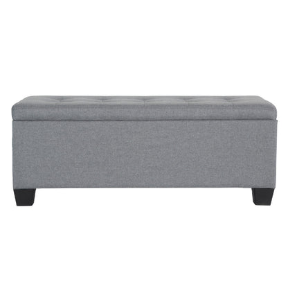 Artiss Storage Ottoman Blanket Box 97cm Linen Grey OTM-L2-LINEN-GY