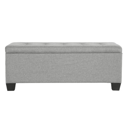 Artiss Storage Ottoman Blanket Box 97cm Linen Light Grey OTM-L2-LINEN-LI-GY