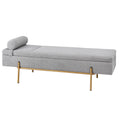 Artiss Storage Ottoman Bed 140cm Pillow Foot Stool OTM-RTA-05-PLW-GY