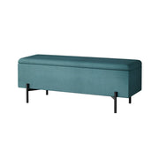 Artiss Storage Ottoman Blanket Box 140cm Velvet Green OTM-RTA-09-L140-GN-AB