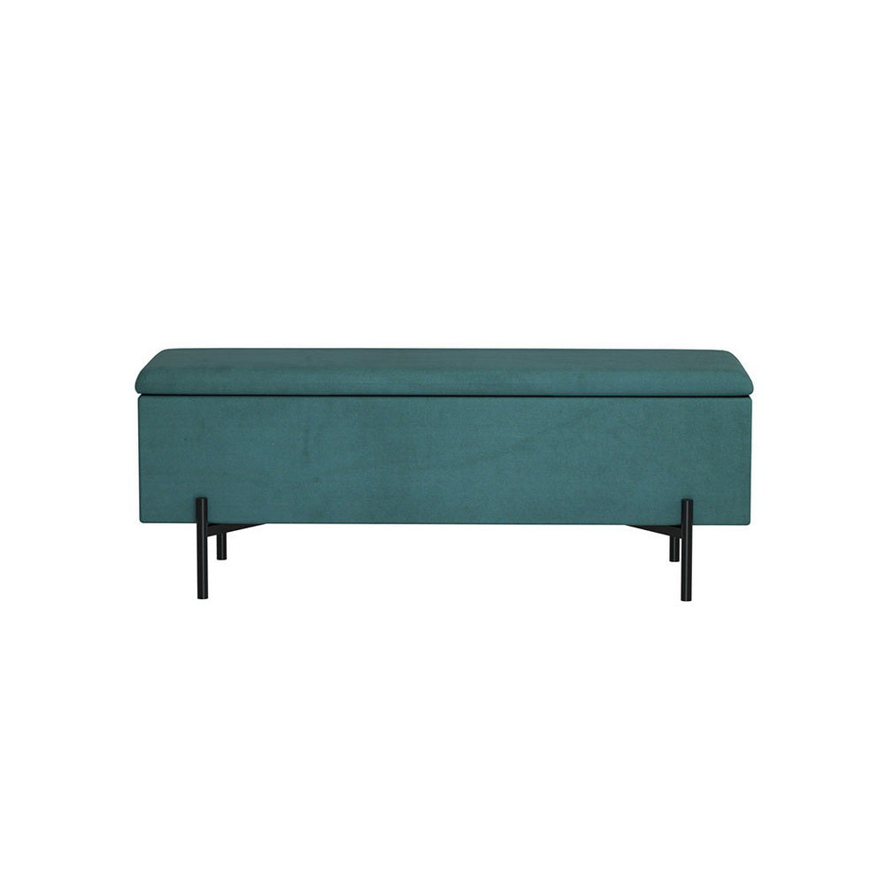Artiss Storage Ottoman Blanket Box 140cm Velvet Green OTM-RTA-09-L140-GN-AB