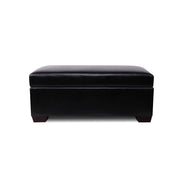 Artiss Storage Ottoman Blanket Box 80cm Leather Black OTM-SOFA2-22-BK