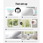 Devanti Portable Air Conditioner 7000BTU Cooling Mobile Fan Cooler Dehumidifier PAC-A-14K-NEW-WH