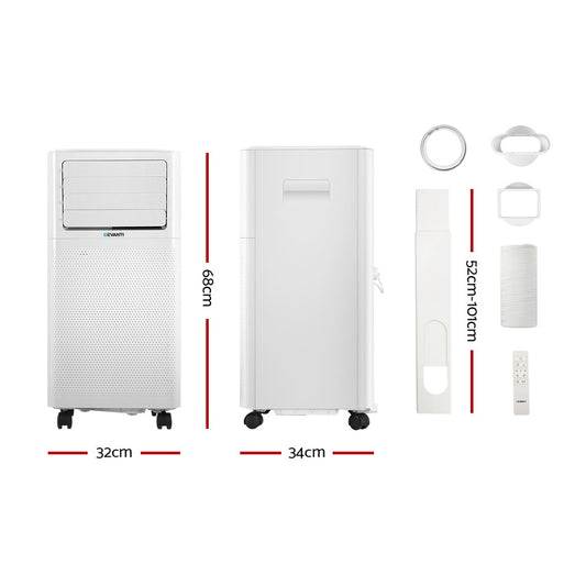 Devanti Portable Air Conditioner 7000BTU PAC-A-14K-WH
