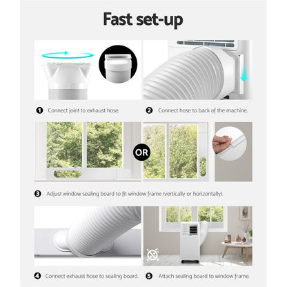 Devanti Portable Air Conditioner 7000BTU PAC-A-14K-WH