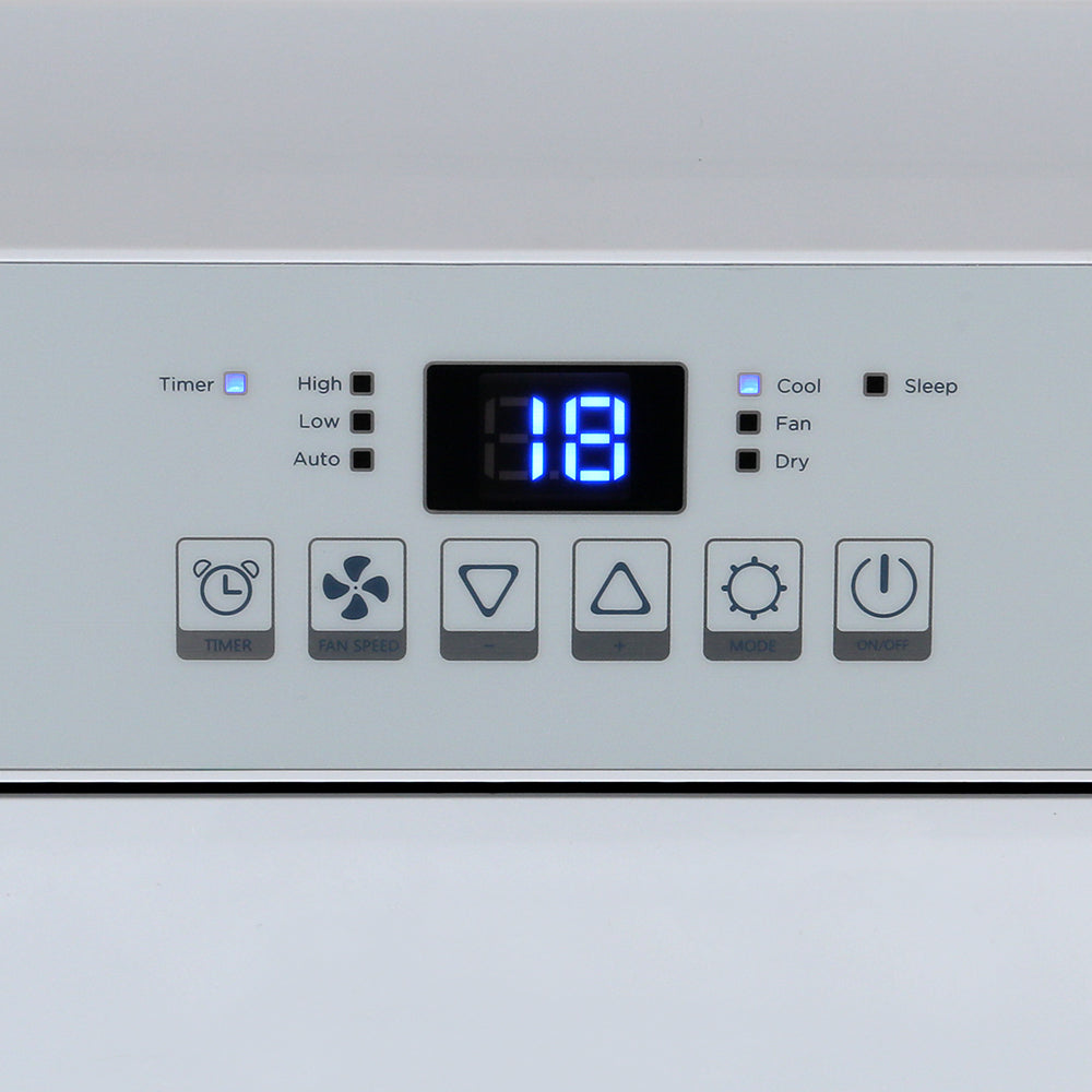 Devanti 12000BTU Portable Air Conditioner Cooling Mobile Fan Cooler Remote 3300W PAC-A-22K-NEW-WH