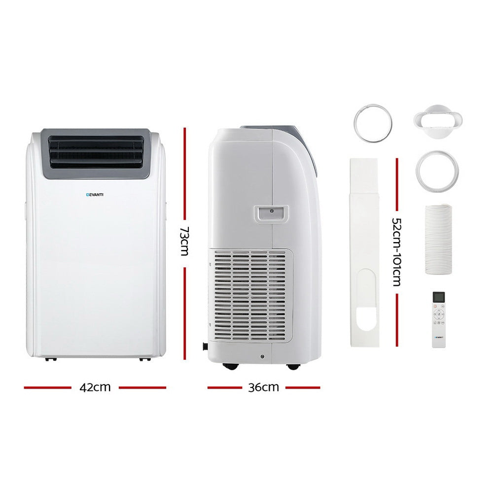 Devanti Portable Air Conditioner WiFi 12000BTU PAC-A-22K-WH-WI
