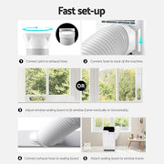 Devanti Portable Air Conditioner Dehumidifier Fan 12000BTU PAC-B-12000-WH