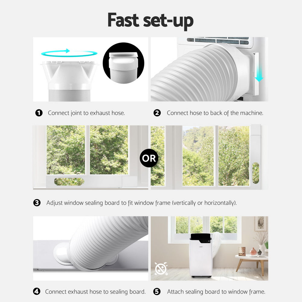 Devanti Portable Air Conditioner Dehumidifier Fan 12000BTU PAC-B-12000-WH