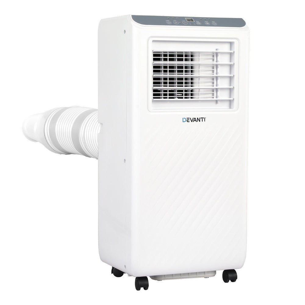 3-in-1 Devanti Portable Air Conditioner Dehumidifier Fan 7000BTU PAC-B-7000-WH