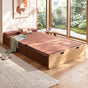 Artiss Folding Kraft Paper Bed Frame with Mattress and Pillow 300kg Capacity 200x120cm PAPER-BED-12023-BR-AB