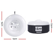 Gardeon Solar Party Light Projector LED RGB Portable Camping Lamp Rechargeable PAR-LIGHT-A5-W-BK