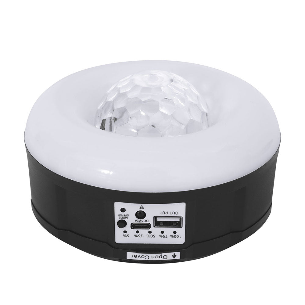 Gardeon Solar Party Light Projector LED RGB Portable Camping Lamp Rechargeable PAR-LIGHT-A5-W-BK