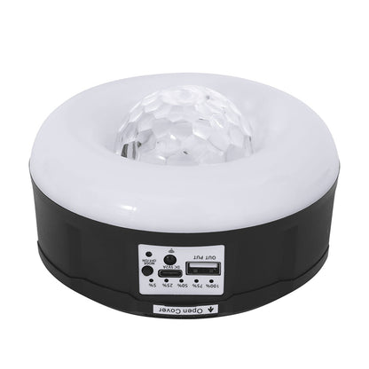Gardeon Solar Party Light Projector LED RGB Portable Camping Lamp Rechargeable PAR-LIGHT-A5-W-BK