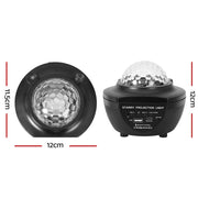Gardeon Projector Party Night Light LED Galaxy Starry Sky Ocean Star Lamp Music PAR-LIGHT-Q5-BK